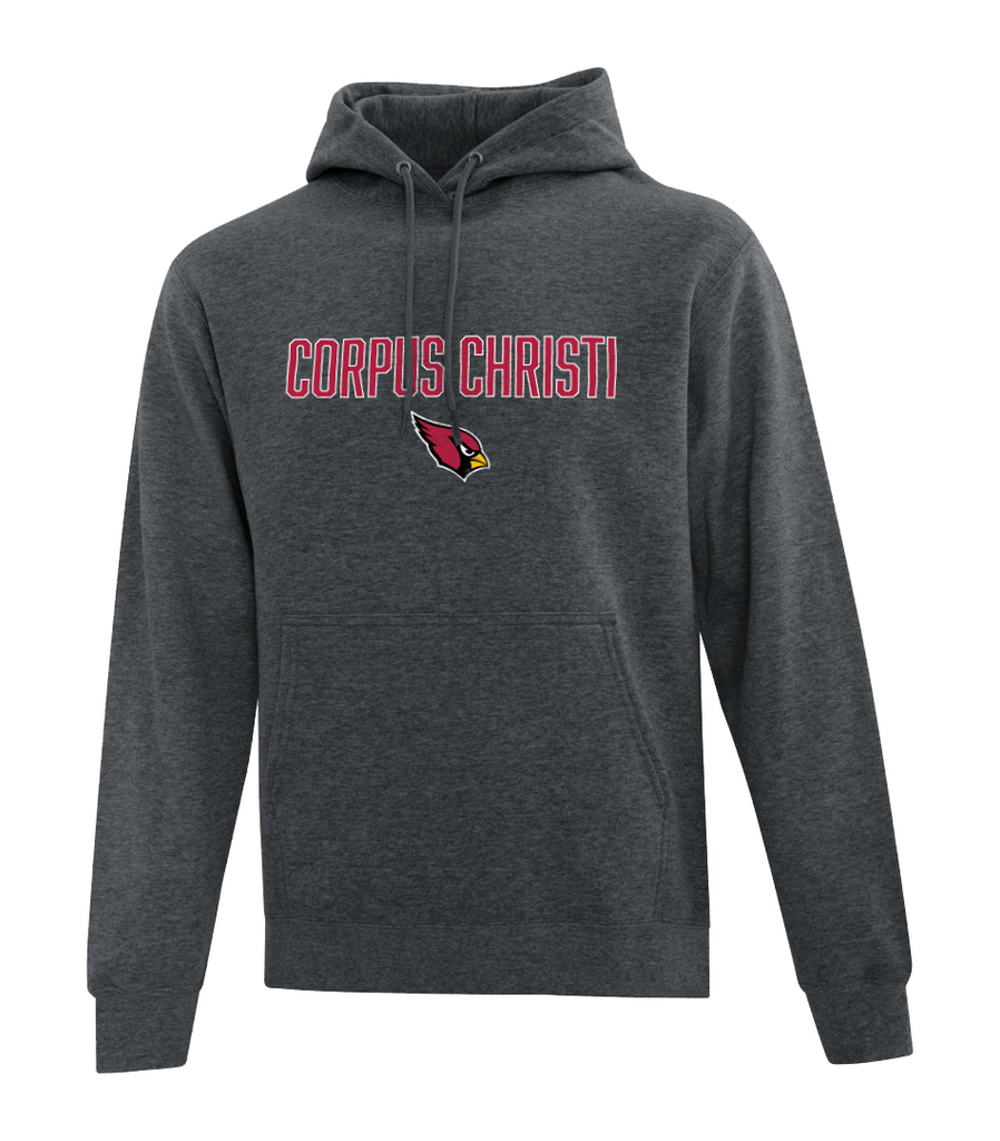 UNIFORM Christi Youth Fleece Hooded Sweatshirt with Embroidered logo