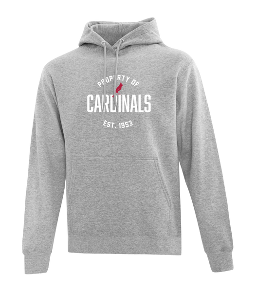 Cardinals Alumni Adult Hooded Sweatshirt with Printed logo