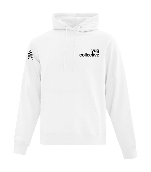 YQG Collective Adult Hooded Sweatshirt with Printed Logo