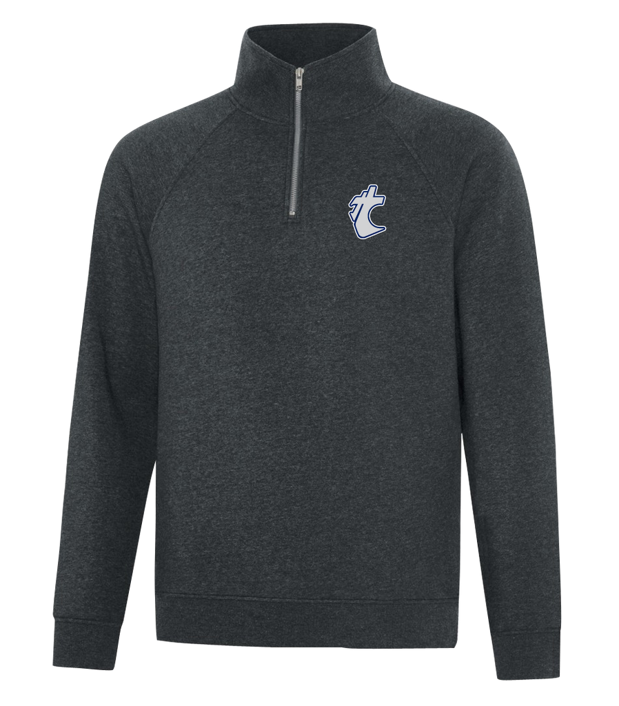 Huskies Staff Adult Vintage 1/4 Zip Sweatshirt with Embroidered Logo