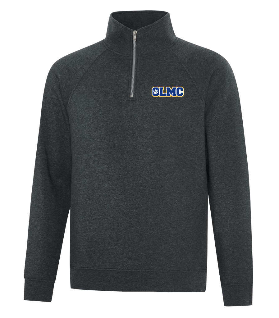 Cougars Staff Adult Vintage 1/4 Zip Sweatshirt with Embroidered Logo