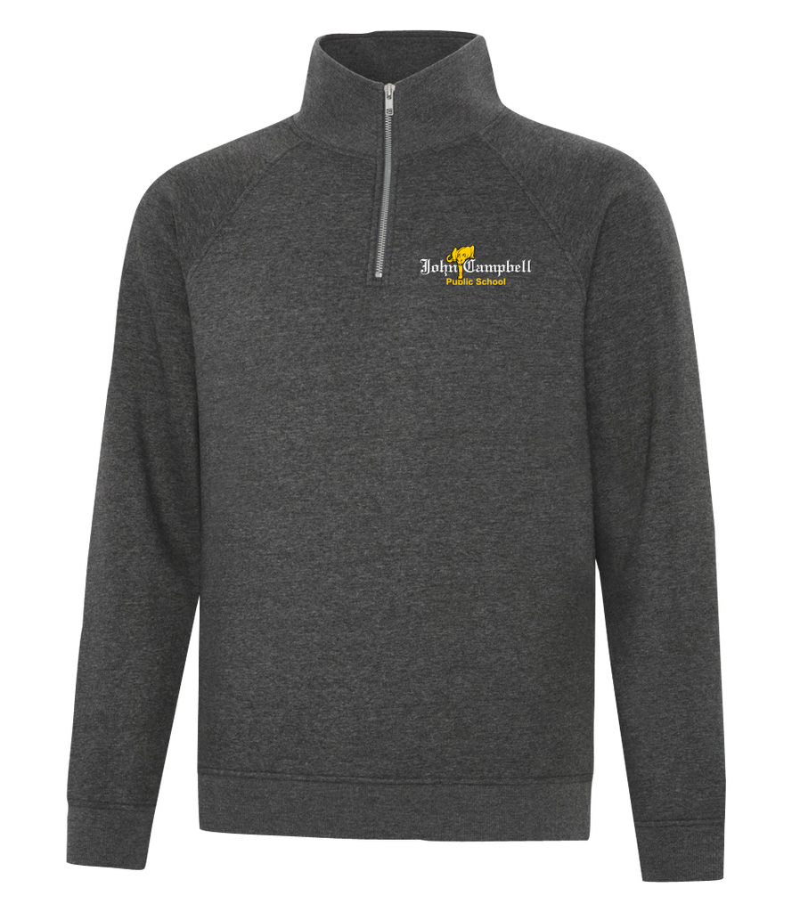 John Campbell Staff Adult Vintage 1/4 Zip Sweatshirt with Embroidered Logo