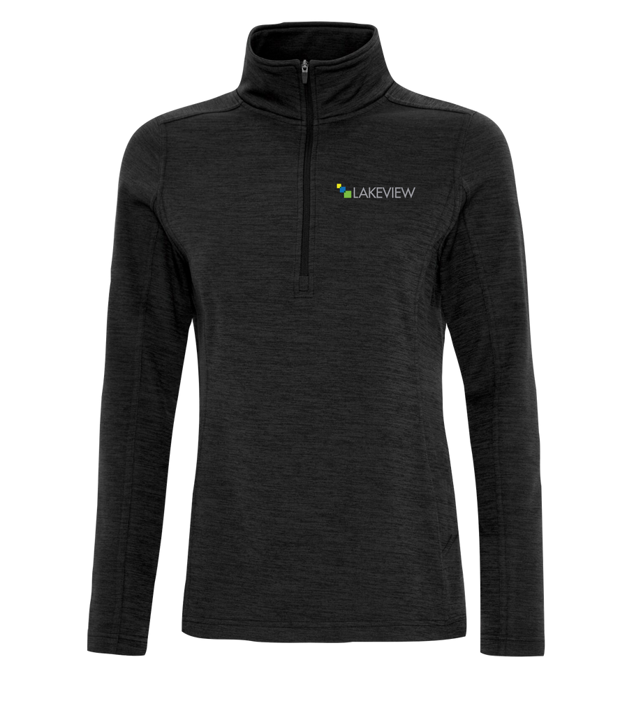 Lakeview Ladies Vintage 1/2 Zip Sweatshirt with Embroidered Logo