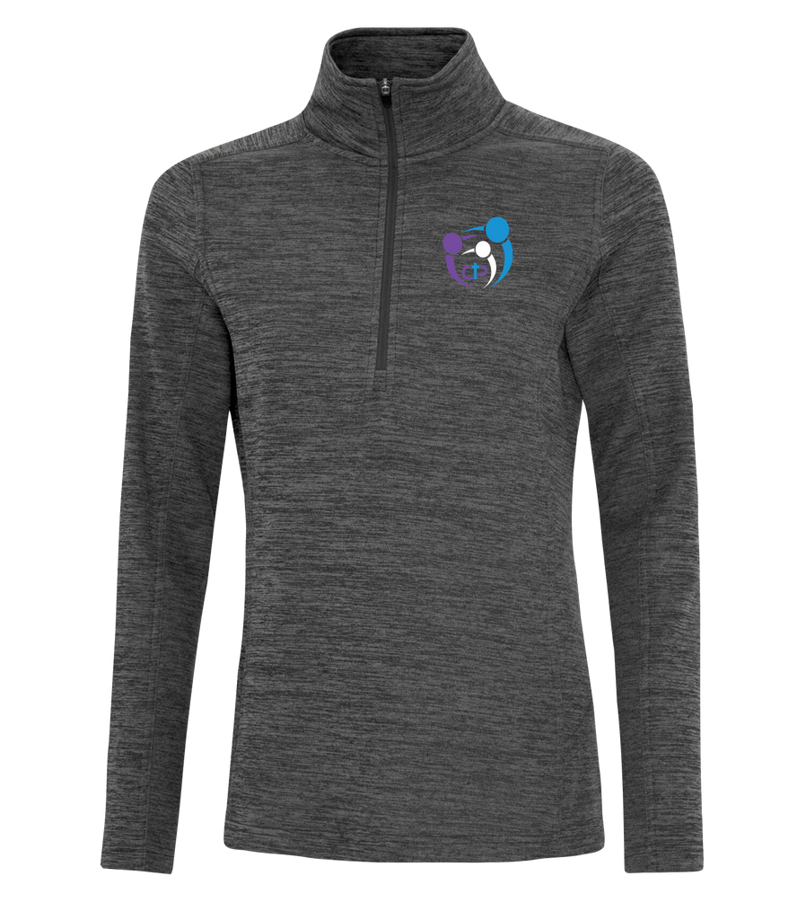 CPCO Ladies 1/2 Zip Sweater with Left Chest Embroidered Logo