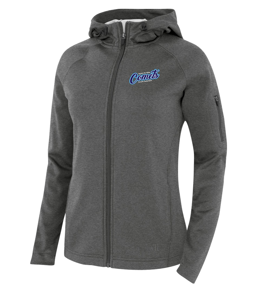 Comets Ladies Hooded Yoga jacket with Embroidered Logo