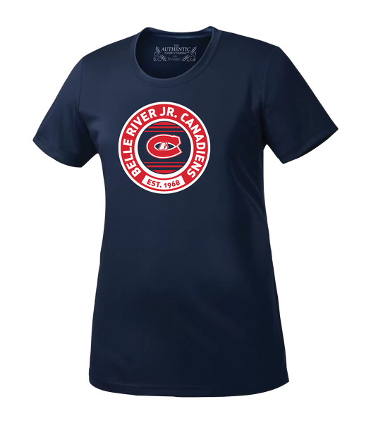 Belle River Jr Canadiens Ladies Dri-Fit T-Shirt with Printed Logo