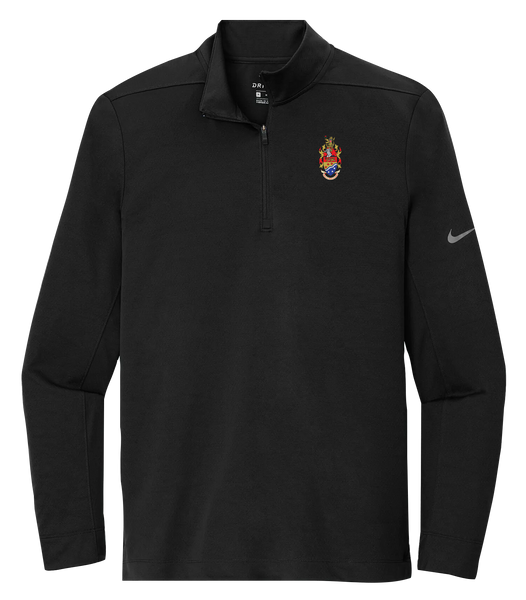 The Windsor Club Crest Mens Half-Zip Cover up with Embroidered Logo