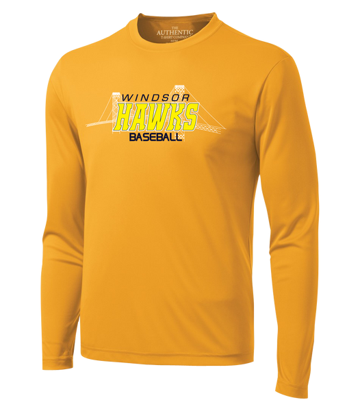 Windsor Hawks Baseball Adult Dri-Fit Long Sleeve with Printed Logo