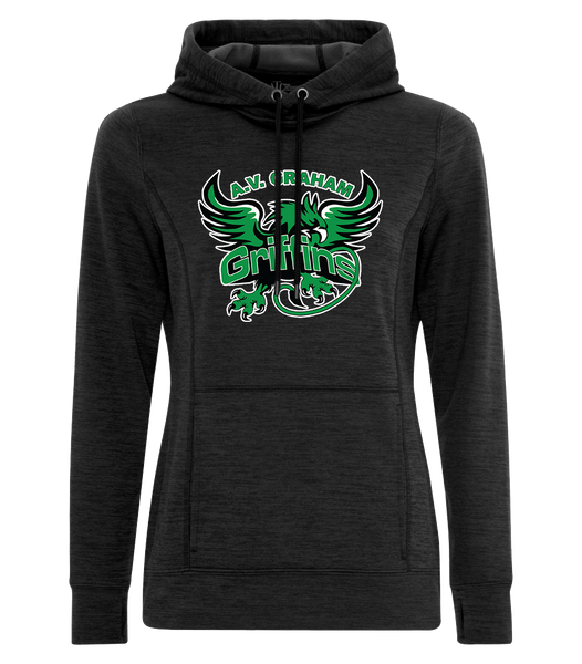 Griffins Staff Ladies Hooded Applique Sweatshirt with Embroidered Logo
