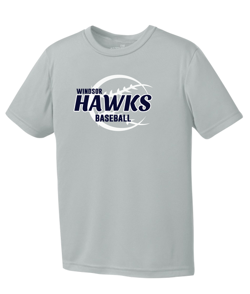 Hawks Baseball Youth Dri-Fit T-Shirt with Printed Logo