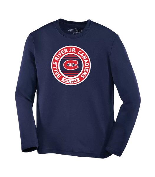 Belle River Jr Canadiens Youth Dri-Fit Long Sleeve with Printed Logo