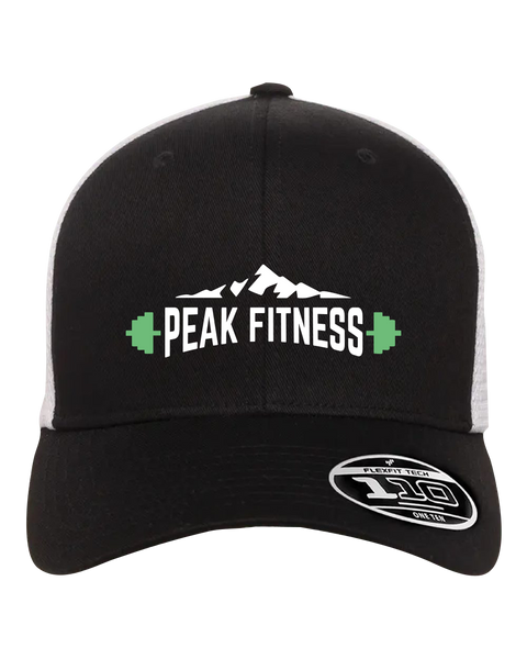 Peak Fitness Adult Retro Trucker Cap with Embroidered Logo
