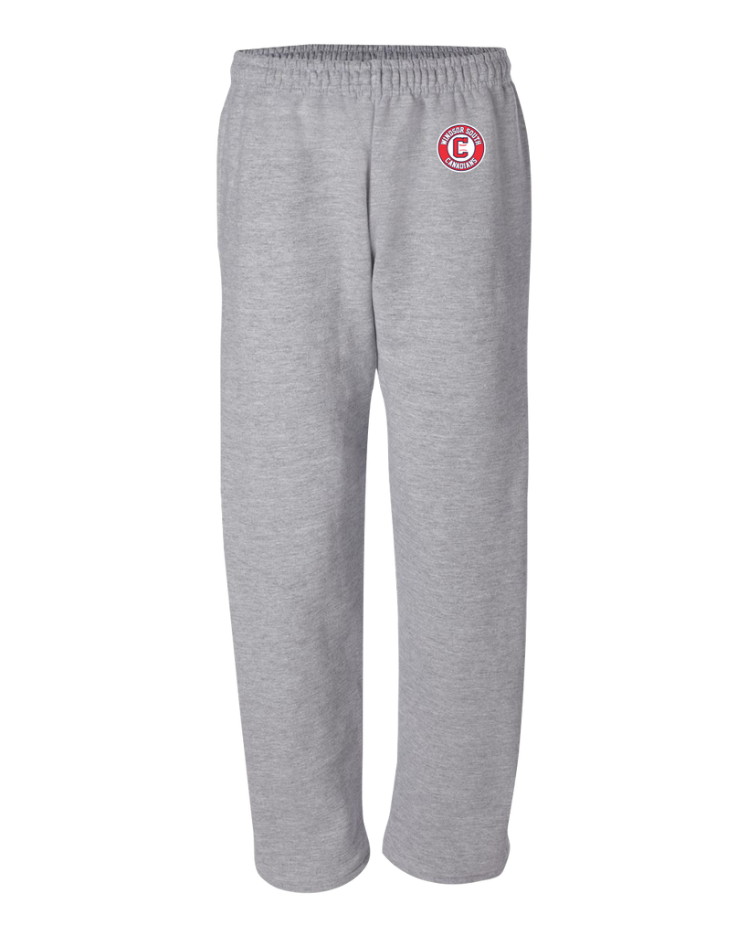 Windsor South Canadians Adult Open Bottom Sweatpants with Printed logo Wear it Proud