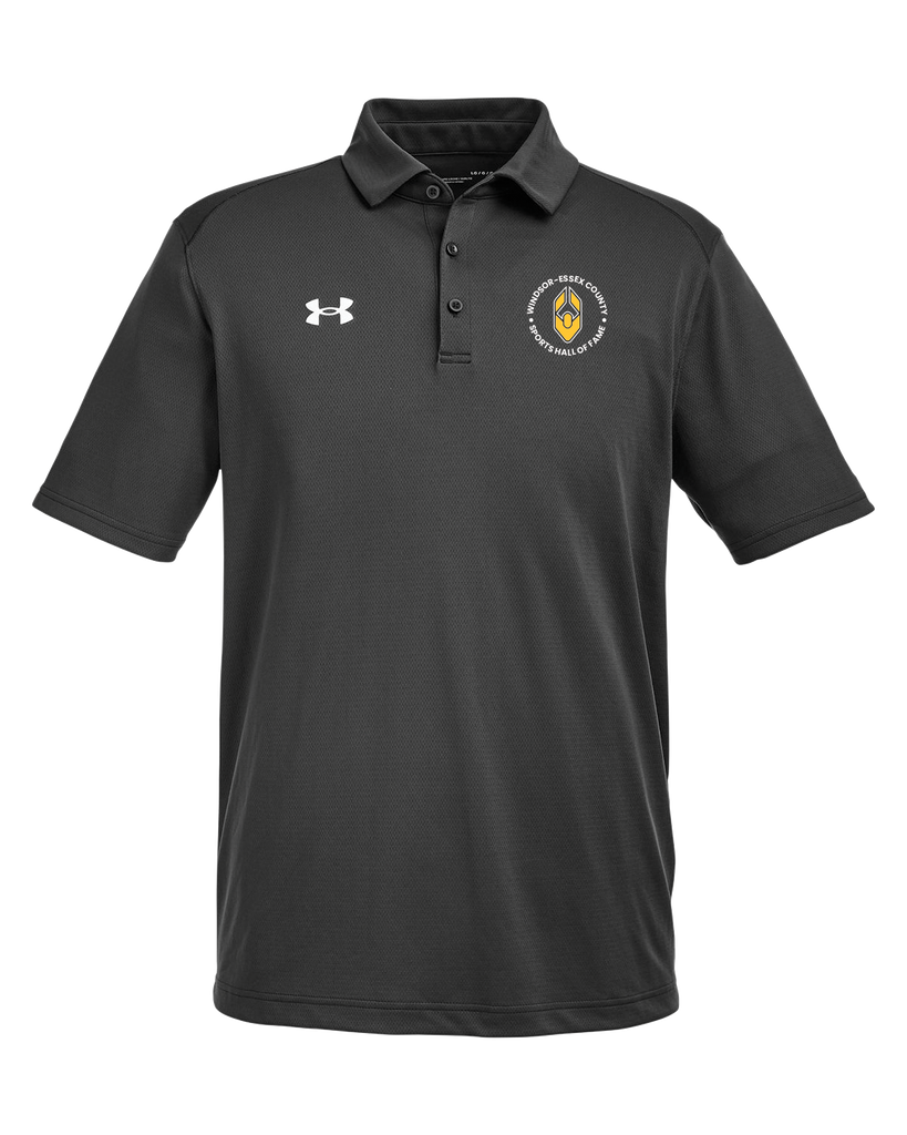 Windsor Essex Sports Hall Of Fame Adult Tipped Teams Performance Polo with Embroidered Logo