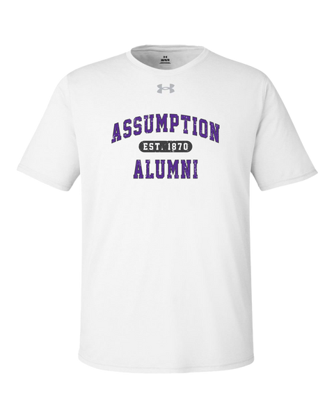 "Assumption Alumni Est. 1870" Adult Under Armour® Team T-Shirt with Printed Logo