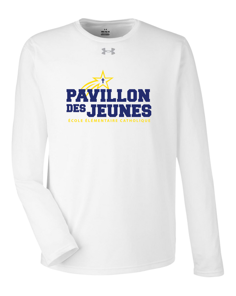 Pavillon Des Jeunes Adult Under Armour® Long Sleeve T-Shirt with Printed Logo