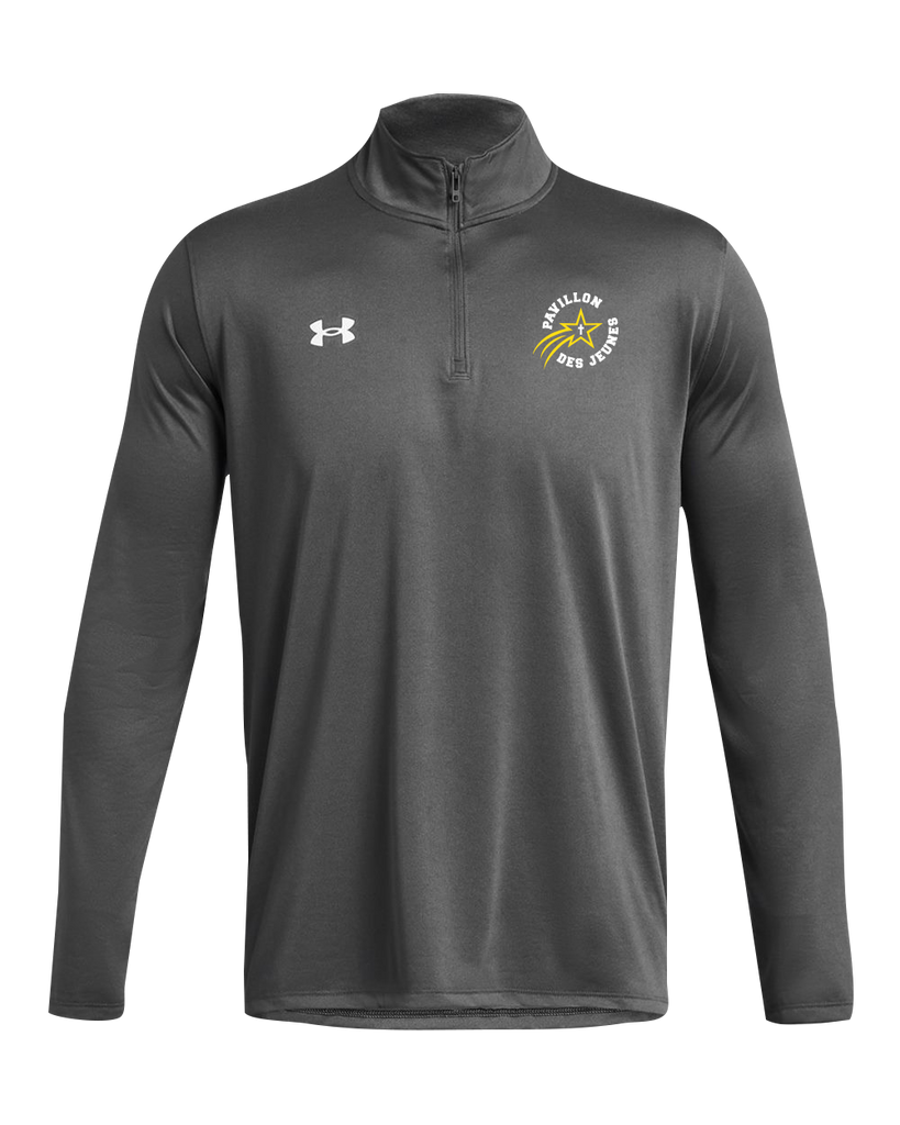 Pavillon Des Jeunes Adult Under Armour Half-Zip Pullover with Embroidered Logo