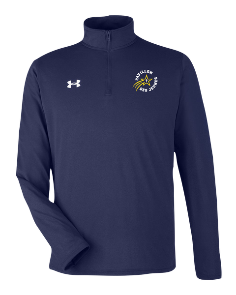 Pavillon Des Jeunes Adult Under Armour Half-Zip Pullover with Embroidered Logo