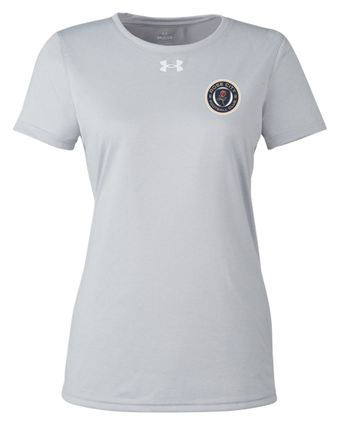 Rose City Football Club Ladies Team Tech T-Shirt with Printed Logo