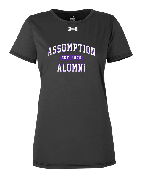 "Assumption Alumni Est. 1870" Ladies' Under Armour® Team T-Shirt with Printed Logo