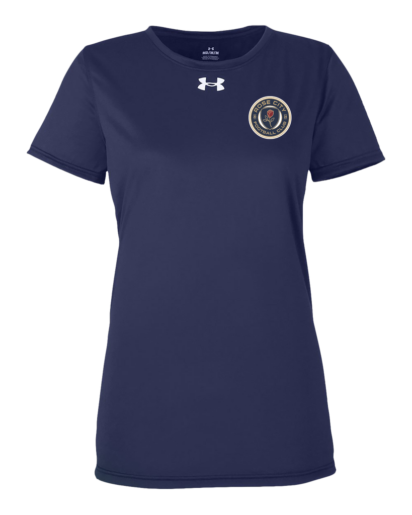 Rose City Football Club Ladies Team Tech T-Shirt with Printed Logo