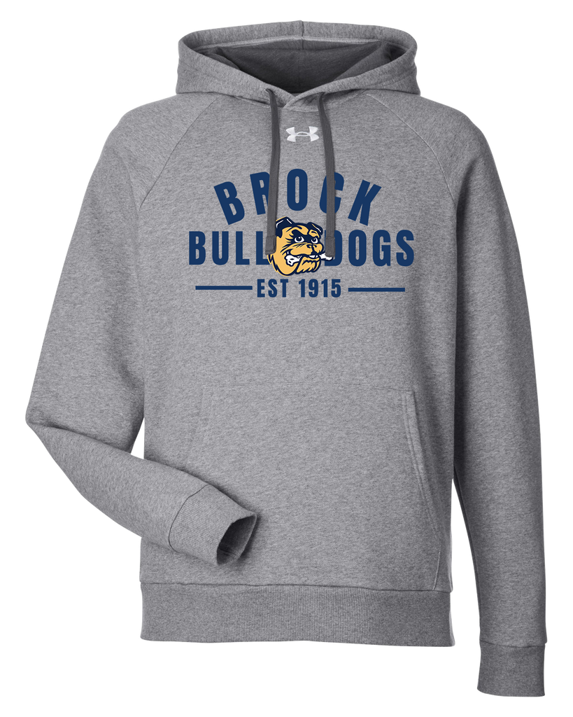 General Brock EST 1915 Adult Under Armour® Rival Fleece Hooded Sweatshirt with Printed Logo