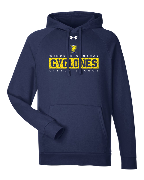 Cyclones Adult Under Armour® Rival Fleece Hooded Sweatshirt with Printed Logo