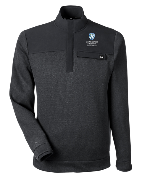 Odette Mens' Sweaterfleece Half-Zip with Embroidered Logo
