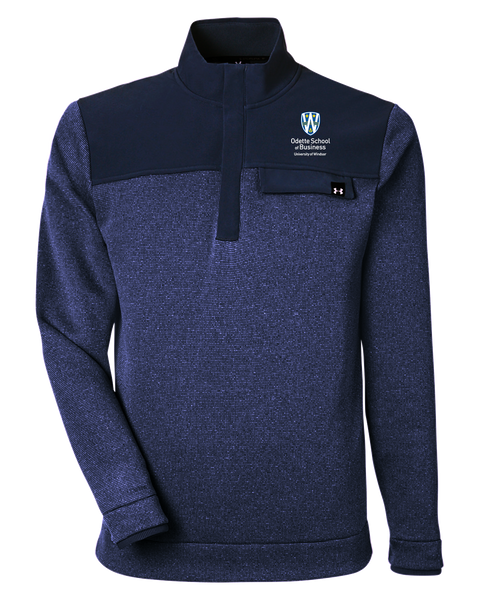 Odette Mens' Sweaterfleece Half-Zip with Embroidered Logo