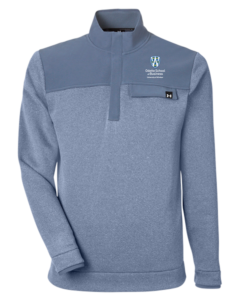 Odette Mens' Sweaterfleece Half-Zip with Embroidered Logo
