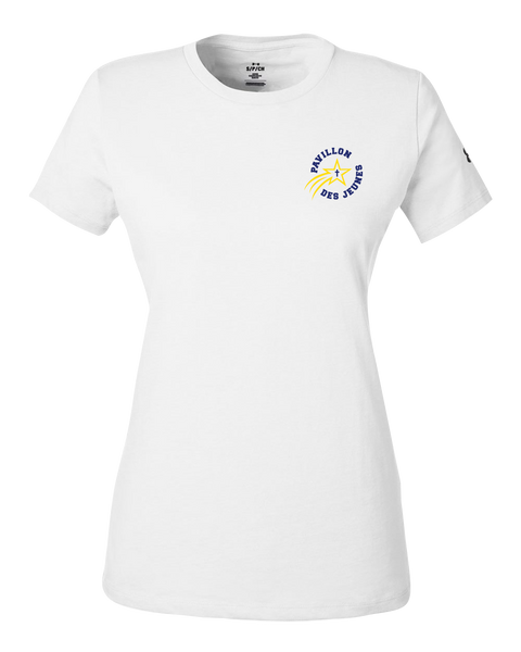 Pavillon Des Jeunes Ladies Under Armour® Athletic 2.0 T-Shirt with Printed Logo