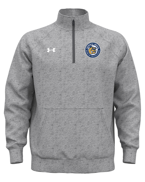 General Brock Adult Under Armour Rival Fleece Quarter-Zip with Embroidered Logo