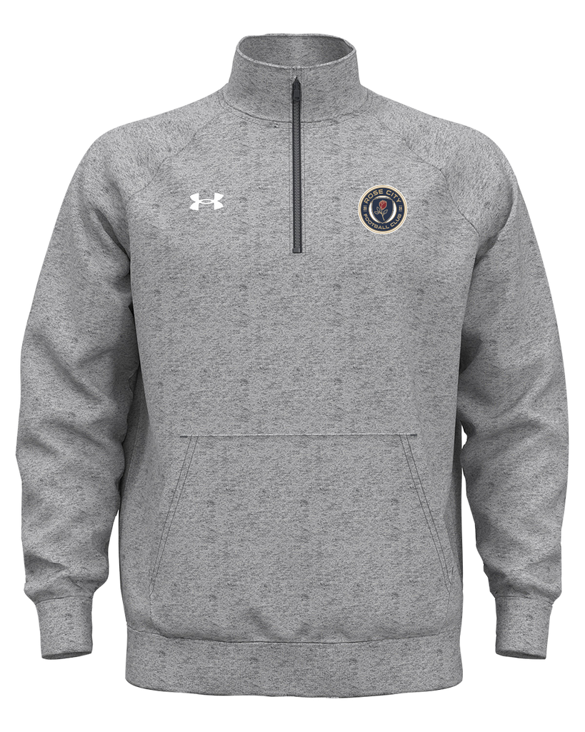 Rose City Football Club Adult Under Armour® Rival Fleece Quarter-Zip with Embroidered Logo