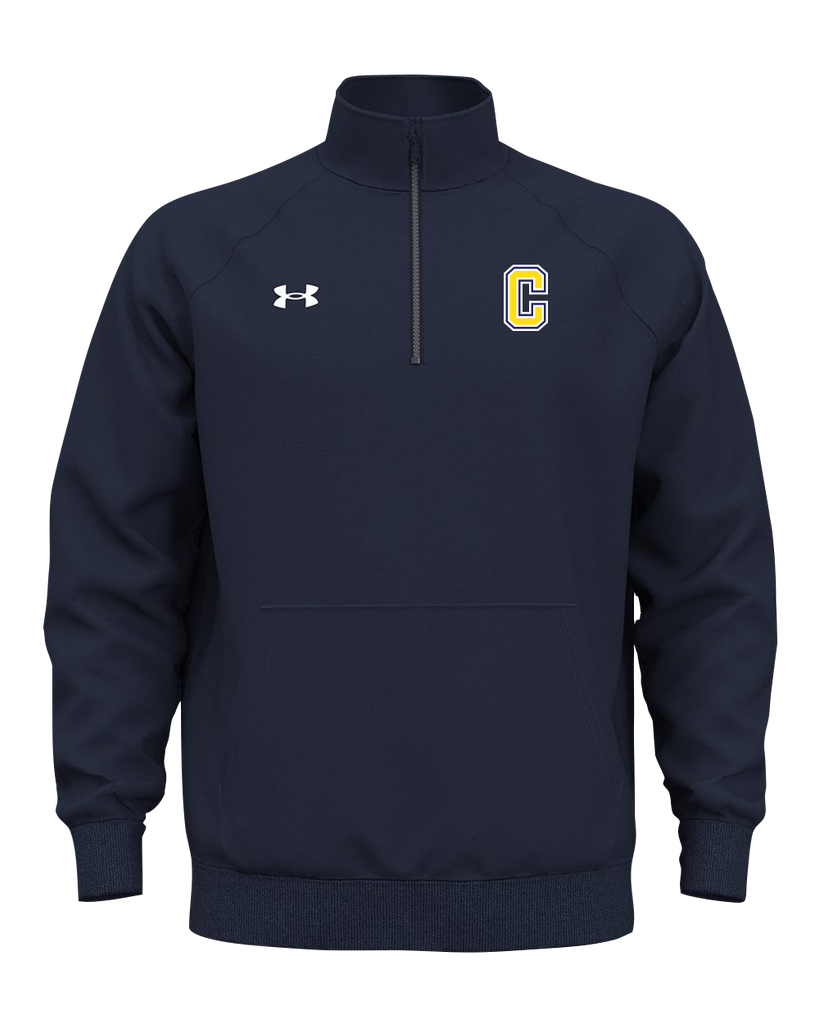 Central Baseball Adult Under Armour Rival Fleece Quarter-Zip with Embroidered Logo