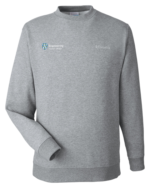 U of W Engineering Columbia Hart Mountain Sweater Crew with Embroidered Logo