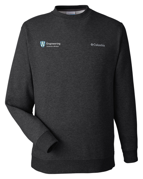 U of W Engineering Columbia Hart Mountain Sweater Crew with Embroidered Logo