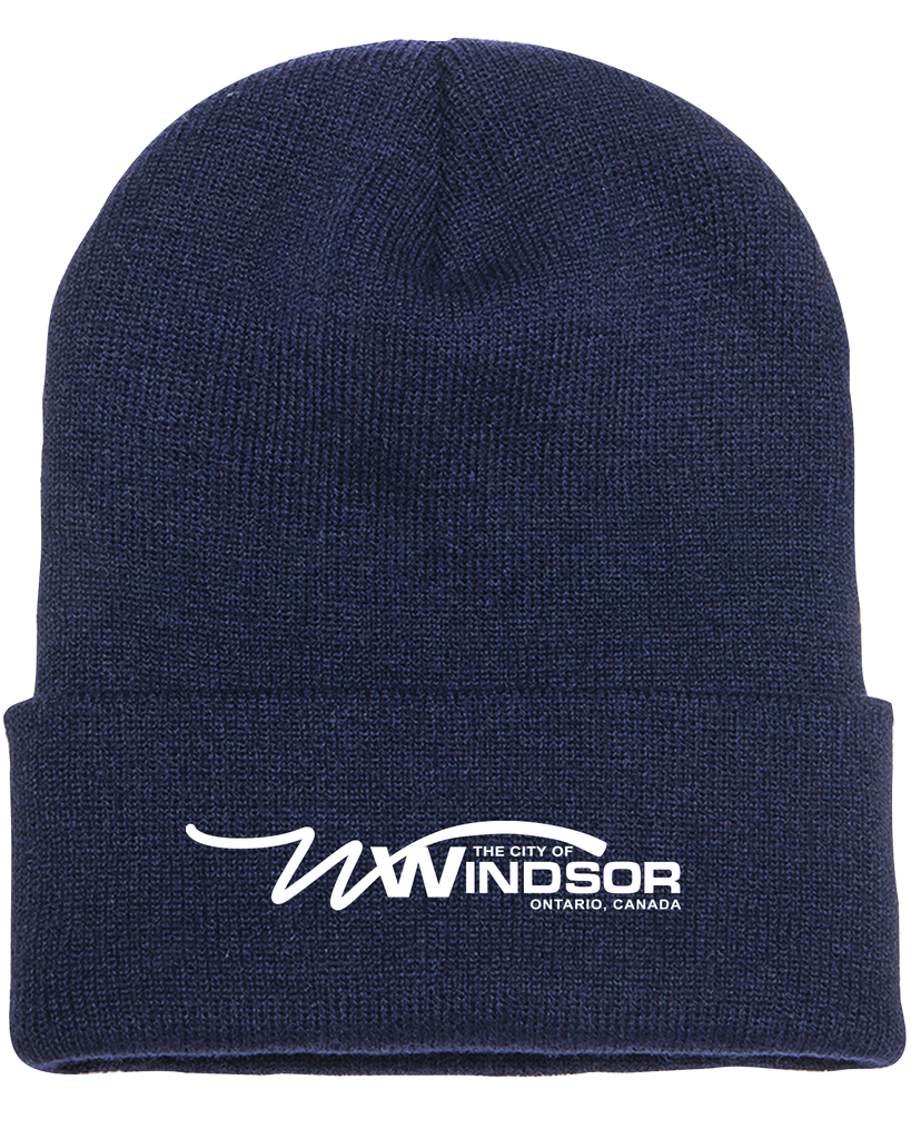 City of Windsor Adult Cuffed Knit Beanie with Embroidered Logo