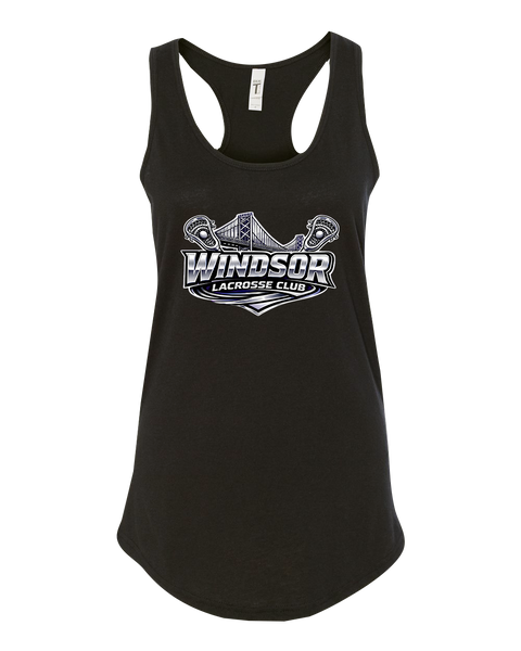 Windsor Lacrosse Club Ladies Racerback Tank with Printed Logo