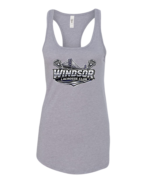 Windsor Lacrosse Club Ladies Racerback Tank with Printed Logo