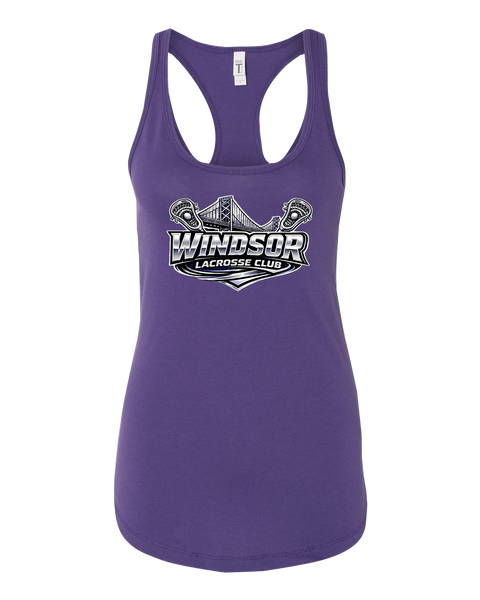 Windsor Lacrosse Club Ladies Racerback Tank with Printed Logo