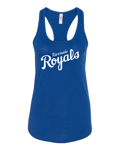 Riverside Royals Slant Ladies Racerback Tank with Printed Logo