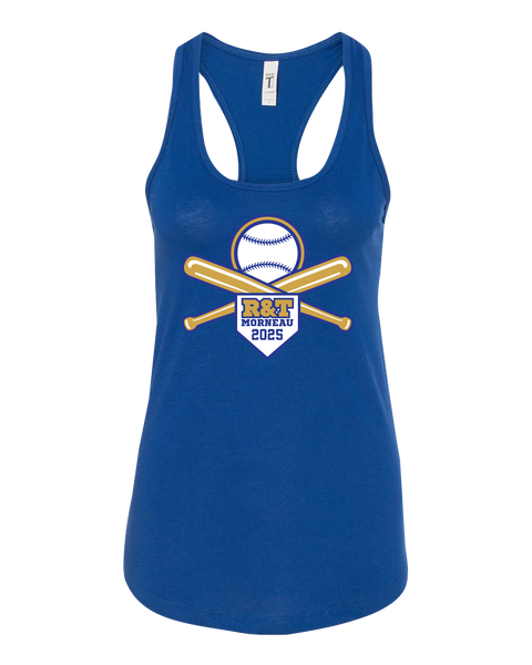 R&T Morneau Tournament Ladies Racerback Tank with Printed Logo