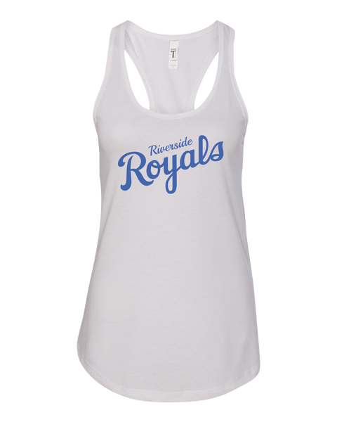 Riverside Royals Slant Ladies Racerback Tank with Printed Logo