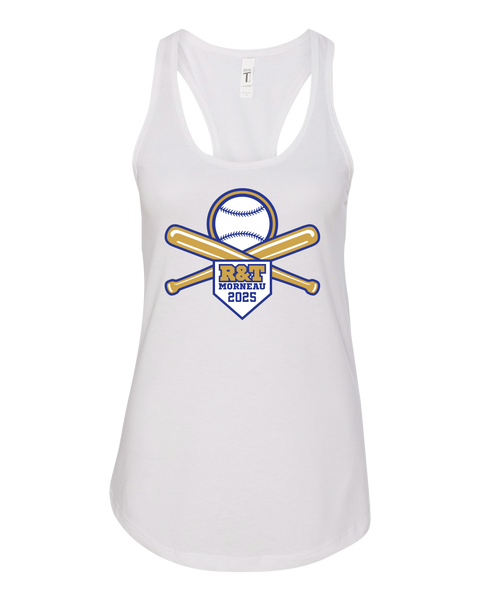 R&T Morneau Tournament Ladies Racerback Tank with Printed Logo