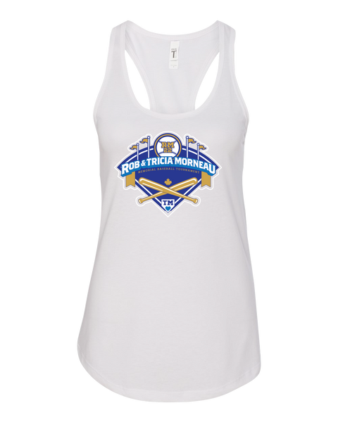Rob & Tricia Morneau Tournament Ladies Racerback Tank with Printed Logo