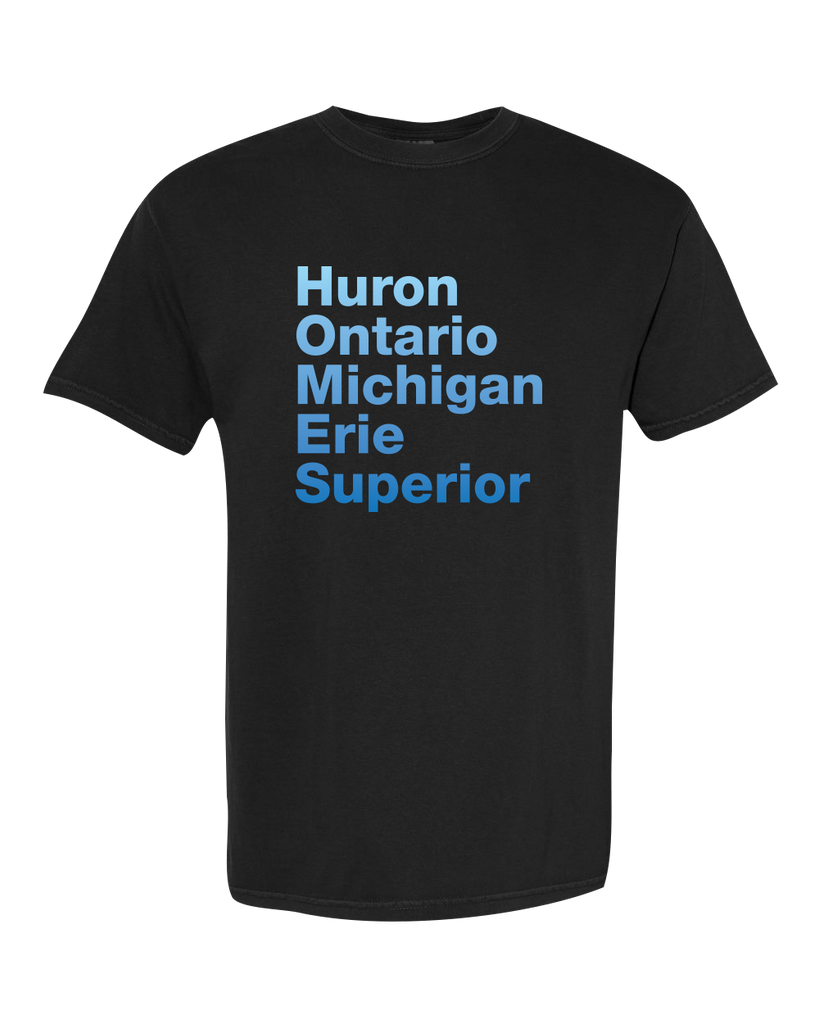 Great Lakes Names Adult Cotton T-Shirt with Printed Logo