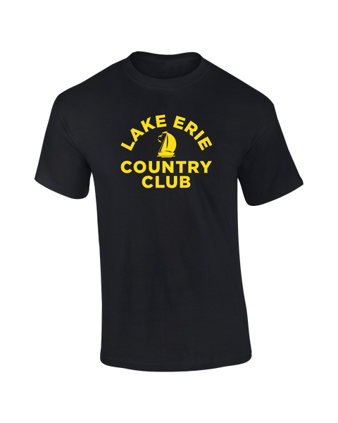 Lake Erie Country Club Adult Garment-Dyed Heavyweight T-Shirt with Printed logo