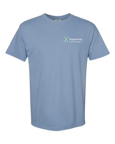 U of W Engineering Alumni Adult Garment-Dyed Heavyweight T-Shirt with Embroidered Logo