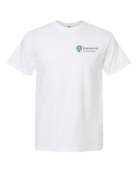 U of W Engineering Alumni Adult Garment-Dyed Heavyweight T-Shirt with Embroidered Logo