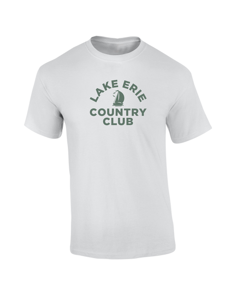Lake Erie Country Club Adult Garment-Dyed Heavyweight T-Shirt with Printed logo